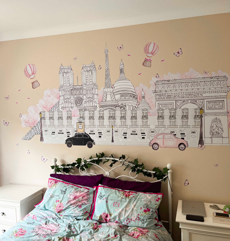 Paris Themed Wall Decal