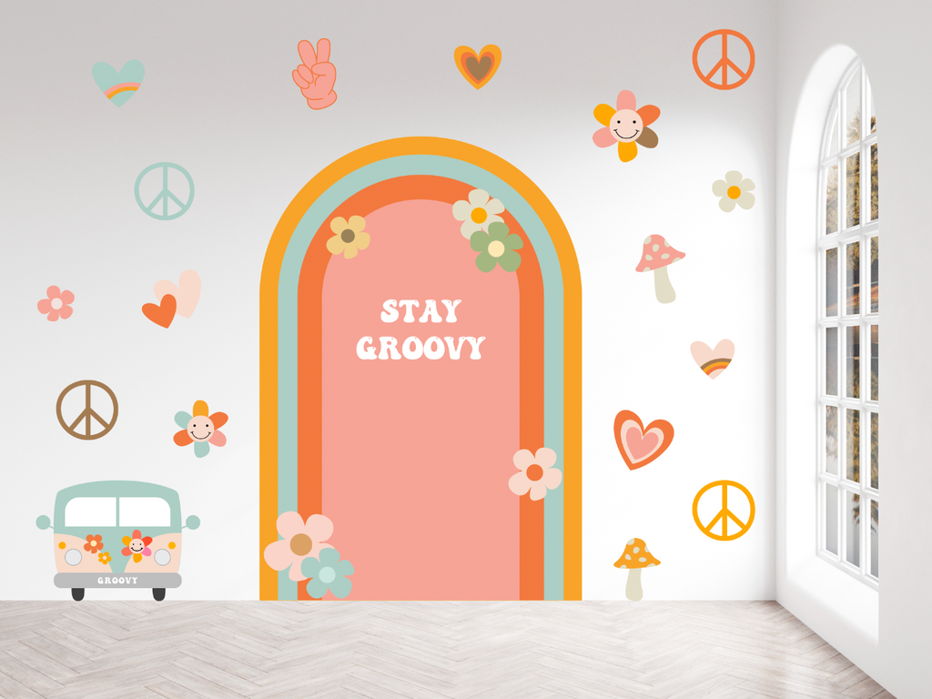 Groovy Party Wall Decals