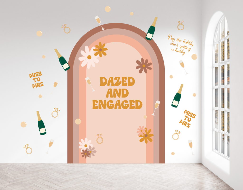 Dazed & Engaged Party Wall Decals